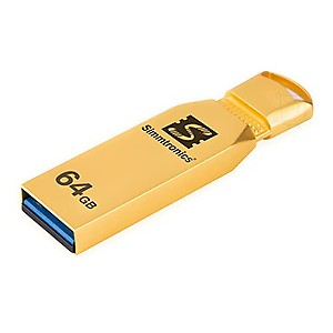 Simmtronics ZipX Black 64 GB Flash Drive USB 3.0 Pendrive Metal Body for Laptop and Computer Only price in India.