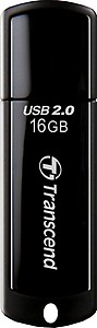 Transcend JetFlash 350 16GB USB 2.0 Flash Drive, 5-year Limited Warranty, Black (TS16GJF350) price in India.