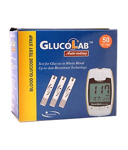 Glucolab Auto Coding Strips 50 Strips price in India.