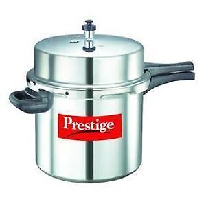 Prestige Popular Aluminium Outer Lid Pressure Cooker, 20 litres, Silver, 20 Liter price in India.