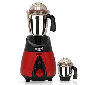 MasterClass Sanyo NBTLBR21 600-Watt Mixer Grinder with 3 Jars (1 Wet Jar, 1 Dry Jar and 1 Chutney Jar) - Red Made in India (ISI Certified) price in India.