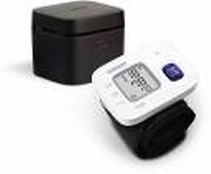 Omron HEM 6161 Fully Automatic Wrist Blood Pressure Monitor with Intellisense Technology, Cuff Wrapping Guide and Irregular Heartbeat Detection for Most Accurate Measurement (White) price in India.