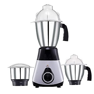 Grinish Euro 750-Watt Mixer Grinder with MaxiGrind and Motor Vent-X Technology (3 Stainless Steel Jars, Black & Silver) price in India.