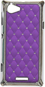 Snooky Purple Case Back Cover For Sony Xperia L / S36h / C2105 Td8181 price in India.
