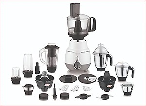 LESCO All Rounder 1000 Watts Mixer Grinder with 16 attachments Kitchen Appliances (Cool Grey) price in India.