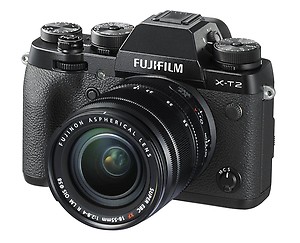 Fujifilm X-T2 24MP Mirrorless Camera with XF18-55mm Lens (APS-C X-Trans CMOS III Sensor, X-Processor Pro Engine, EVF, 3" LCD Screen, Fast & Accurate AF, Face/Eye AF, 4K Video, Film Simulation)- Black price in India.