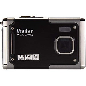 Vivitar Vivicam T026 12.1 Megapixel Digital Camera - Black price in India.