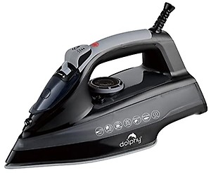 Dolphy Steam Iron, 2000W Non-Stick Ceramic Coating Soleplate, with Spray Mist & Steam Burst Buttons|Variable Temperature & Steam Control |Self-Cleaning Function| 5 Ft Cord|2 Way Auto Shut Off for Home price in India.