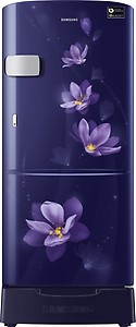 SAMSUNG 192 L Direct Cool Single Door 5 Star Refrigerator with Base Drawer(Magnolia Blue, RR20M2Z2XU7/NL,RR20M1Z2XU7/HL) price in India.