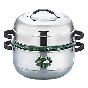Mr. Cheff Thermal Rice Cooker 2 Kg Stainless Steel Steamer (12 L)