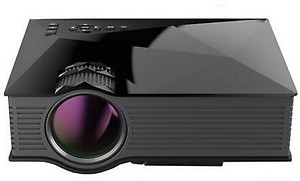BOSS S4PLUS 1800 Lumens HOT SELLING small size WITH WIFI (1800 lm) Portable Projector(Black) price in India.