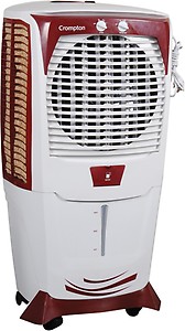 Crompton Ozone 55-Litre Inverter Compatible Desert Air Cooler with Honeycomb Pads for Home and Commercial (White and Teal) price in India.