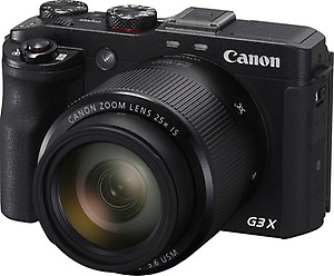 Canon Powershot G3X 20.2MP Digital Camera (Black) with 25x Optical Zoom price in India.
