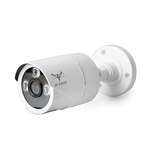 JK Vision 2MP Bullet Color Night Vision Day/Night 24 Hour Full Color Vision 1080P Full HD AHD Bullet CCTV Surveillance Camera Compatible with All 2MP and Above AHD Supporting DVRs, 1 Piece price in India.