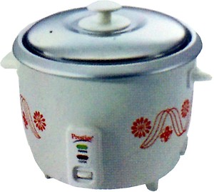 Prestige PRWO 1.8-2 Electric Rice Cooker with Steaming Feature  (1.8 L, White) price in India.