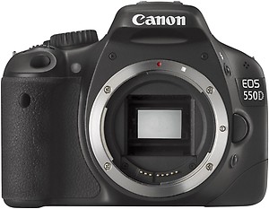 Canon EOS 550D DSLR Camera (Body only)  (Black) price in India.