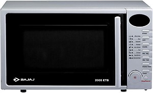 Bajaj 20 Litres Grill Microwave Oven with Jog Dial (2005 ETB, White) price in India.