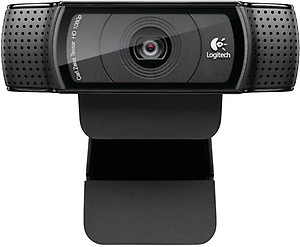 Logitech C920 HD Pro Webcam - 1080p, Optical, Full HD Streaming Camera for Widescreen Video Calling and Recording, Dual Microphones, Autofocus, Compatible with PC - Desktop Computer or Laptop - Black price in India.