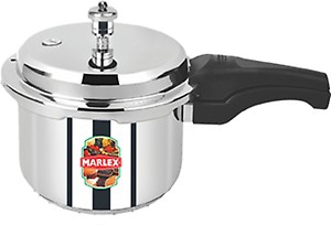 Marlex Romantica Outer Lid Stainless Steel Induction Base Pressure Cooker, Silver (2.5 ltrs) price in India.