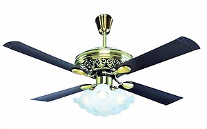 Crompton Nebula Ceiling Fan with Decorative Lights - 1200 mm (Antique Brass) price in India.