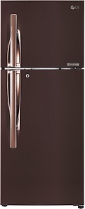 LG 260 L Frost Free Double Door 3 Star Convertible Refrigerator  (Amber Steel, GL-T292RASN) price in India.