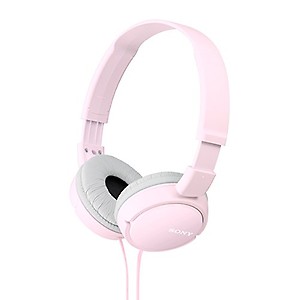 SONY ZX110A Wired without Mic Headset  (White, On the Ear) price in .
