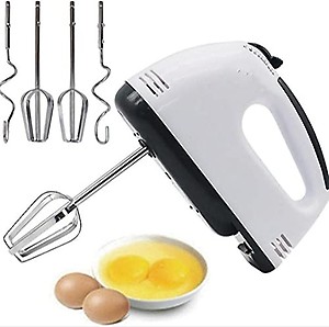 Nishoya Electric Hand Mixer Blender Kitchen Tool Egg Beater With 7 Speed Control And 2 Dough Hooks price in India.