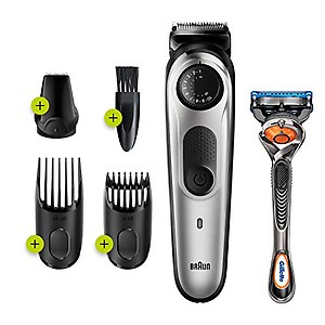 Braun BT5260 Trimmer 100 min Runtime 39 Length Settings  (Black, Silver) price in India.