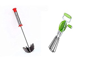 Iyaan Stainless Steel Non-Electrical Hand Blender, Mixer, Egg and Cream Beater price in India.