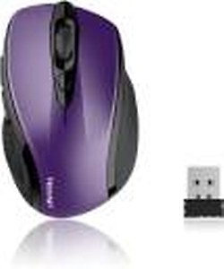 Tecknet M003 2.4G Ergonomic Wireless Mobile Optical Mouse with USB Nano Receiver (Purple) price in India.