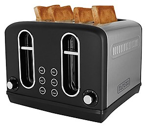 BLACK+DECKER BXTO0401IN 2300W 4 Slice Pop-Up Toaster with Cool Touch Handle (Grey) price in India.