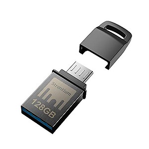 Strontium Nitro USB 128 GB One OTG 3.1 150 MBPS Flash Drive (Grey) price in India.