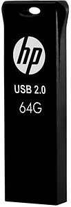 HP v207w 64GB USB 2.0 Pen Drive,Black price in India.