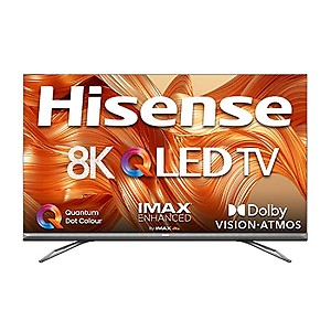 Hisense 189 cm (75 inch) 2Yr Warranty 8K Ultra HD Smart Certified Android QLED TV 75U80G (Black), with Dolby Vision and Atmos price in India.