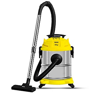 Inalsa Vacuum Cleaner Wet&Dry Micro Wd17-1400W With 3In1 Multifunction Wet/Dry/Blowing|Hepa Filteration&19Kpa Powerful Suction,(Yellow/Black),17L,17 Liter price in India.