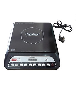 Prestige PIC 20 1600 Watts Induction Cooktop |Indian Menu Option|Automatic power & temperature adjustment|Automatic Voltage Control|1 year warranty|Black price in India.