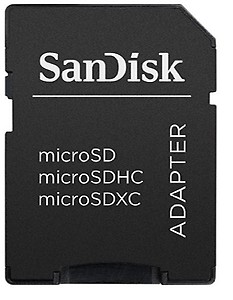 sandisk microsd to sd memory card adapter- Black price in India.