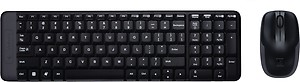 Logitech MK215 Wireless Keyboard and Mouse Combo for Windows, 2.4 GHz Wireless, Compact Design, 2-Year Battery Life(Keyboard),5 Month Battery Life(Mouse) PC/Laptop- Black price in India.