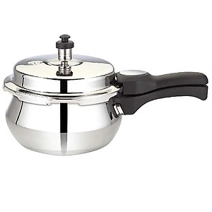 Premier Stainless Steel Handi 1.5 Litre Pressure Cooker- (L x B x H) 29.2 x 18.4 x 13, Silver) price in India.