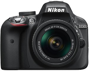 Nikon D3300 DSLR Camera with AF-P DX 18-55 mm F3.5 - 5.6 VR Kit Lens price in India.