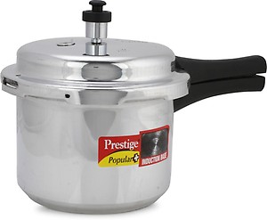 Prestige Popular Plus Induction Base Aluminium Outer Lid Pressure Cooker, 3 Litres, Silver, 3 Liter price in India.