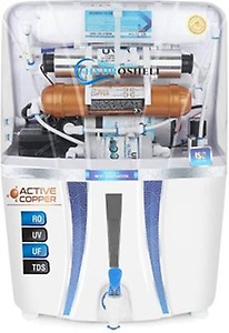 Hydroshell Alkaline + ORP with Copper + Ro + UV + UF + TDS Controller/Adjuster RO Water Purifier-12 Litre Storage with High 3000 TDS Membrane Home and Office (Made In India) price in India.