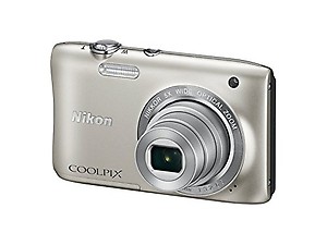 Nikon Coolpix S2900 201Mp Point And Shoot Digital Camera (Silver) With 5X Optical Zoom price in India.