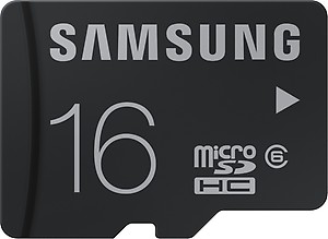SAMSUNG Class 6 16 GB MicroSDHC Class 6 24 MB/s Memory Card price in India.