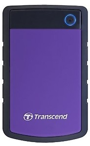 Transcend StoreJet 25H3P 1TB USB 3.1 Gen 1 Shock Resistant Rugged Portable External Hard Drive Purple, Slim - TS1TSJ25H3P price in .