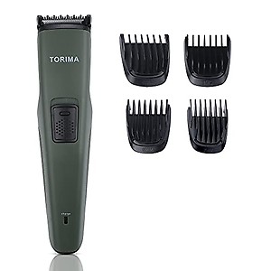 TORIMA PR-143 USB charging corded & cordless Beard Trimmer with Fast Charge : 4 Attachments, 60 Min Run Time For Men, Green price in India.