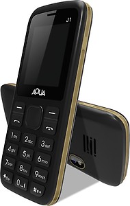 Aqua J1 - Dual SIM Basic Mobile Phone - Black price in India.