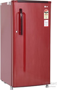 LG 190 L Direct Cool Single Door 3 Star Refrigerator  (Sparkle Red, GL-205KMG4) price in India.