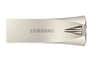 SAMSUNG BAR Plus 3.1 USB Flash Drive, 128GB, 400MB/s, Rugged Metal Casing, Storage Expansion for Photos, Videos, Music, Files, MUF-128BE4/APC, Titan Grey price in India.