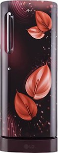 LG 235 Litres 3 Star Single Door Refrigerator, Scarlet Victoria GL-D241ASVD price in India.